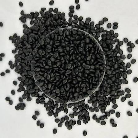 EVA compound pellets in black shade