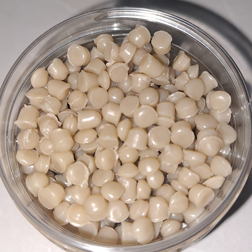 EVA compound pellets in cream shade