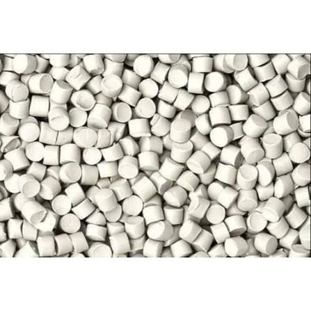 EVA compound pellets in white shade